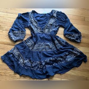 NWT Free People Indigo Mini Dress